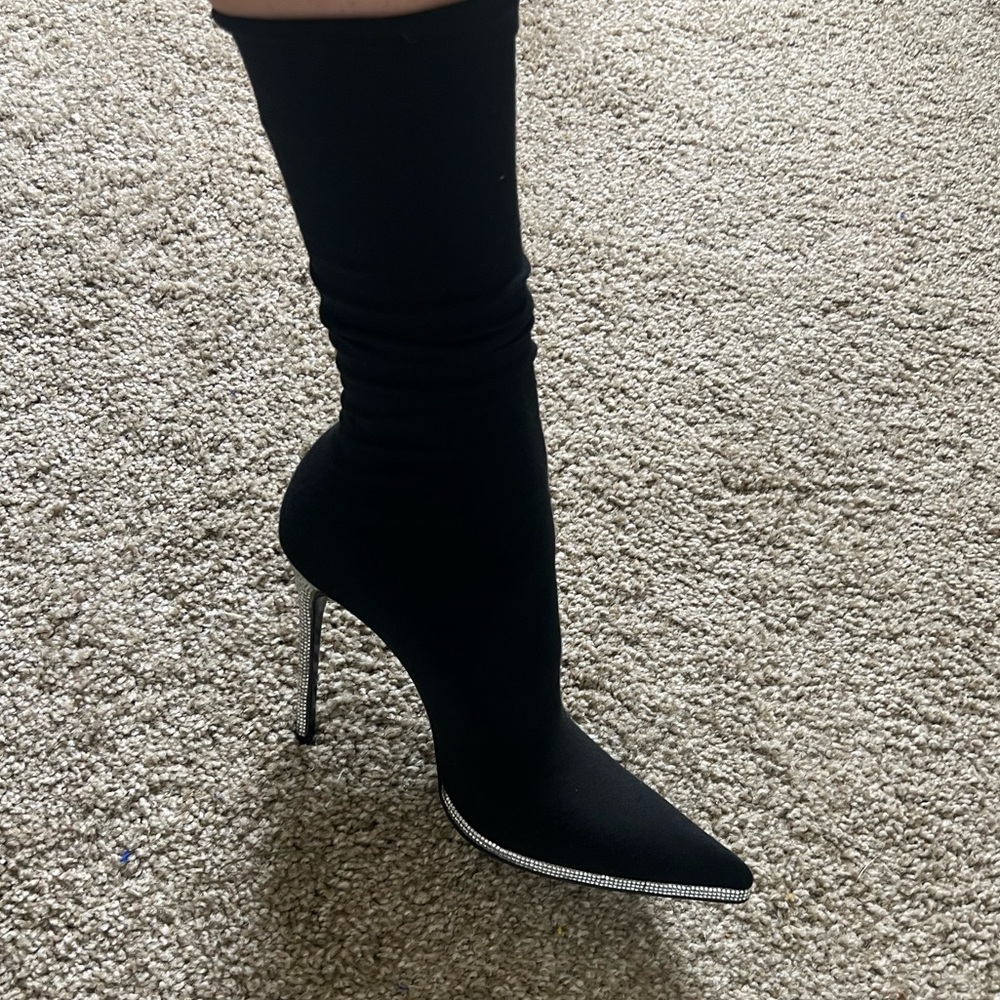 Rene Caovilla crystal embelished sock boots - Picture 4 of 16